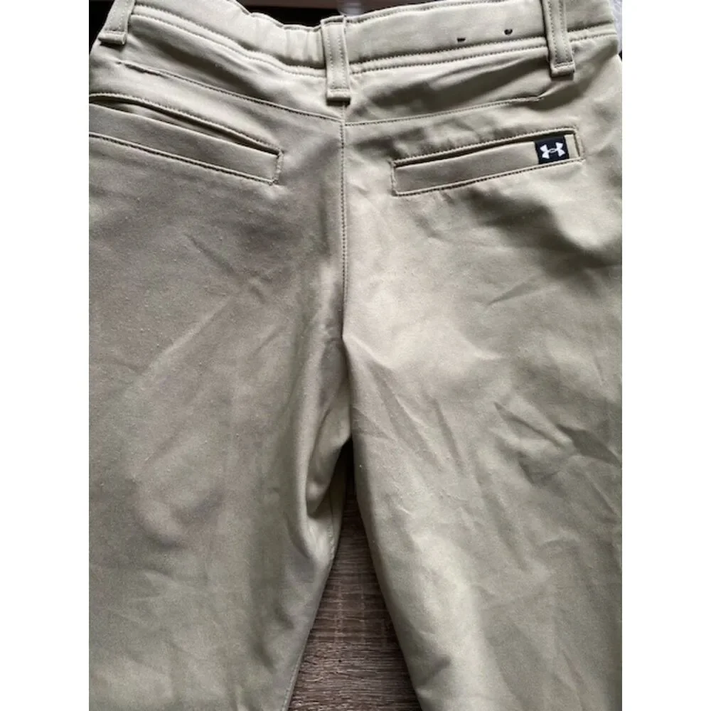 Under Armour Youth XS Khaki Tan School Uniform Dress Pants